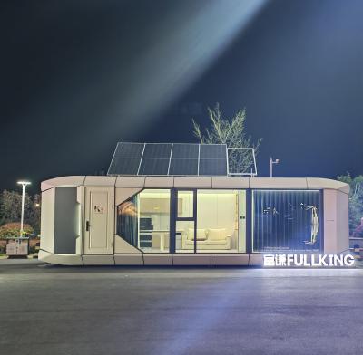 Maison capsule mobile personnalisable pour un hôtel en plein air facilement assemblée et personnalisable