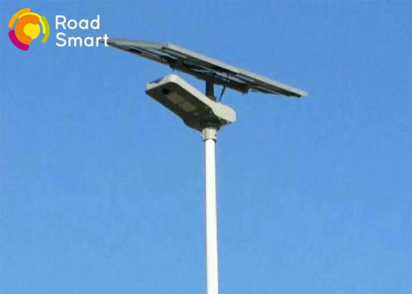 Double Panels Commercial Solar Parking Lot Lights For Main Road CE Rohs Certificates