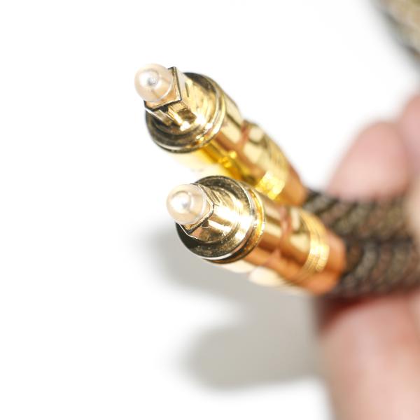 TOSLINK OD7.0 cuerda tejida puertos dorados Cable Digital de alta resolución para amplificador de audiófilo TV 1,8 M 3M 5M