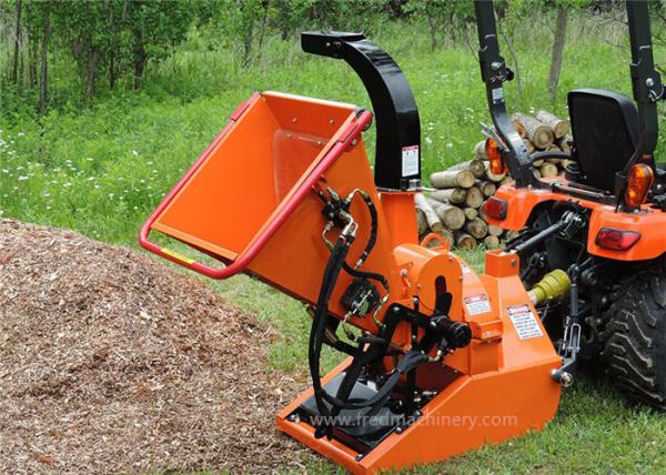 19 - 55 HP Power Take Off Wood Chipper , Mechanical Wood Chipper CE Certification