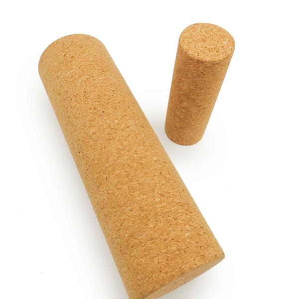 Rolo de massagem de cortiça natural Rolo traseiro de cortiça Yoga Fitness Balance Board