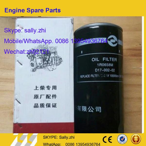 brand new  oil filter 1R0658M,  D17-002-02 , Shangchai engine parts for shangchai engine C6121