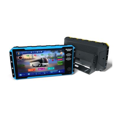 Multimédia 4G veículo DVR DSM MDVR 6CH 1080P DVR móvel com 7 polegadas TFT touch screen