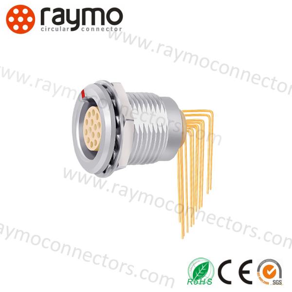 Panel Mount Female Connector EGG.00.302 Metal Circular Push Pull Fixed Socket