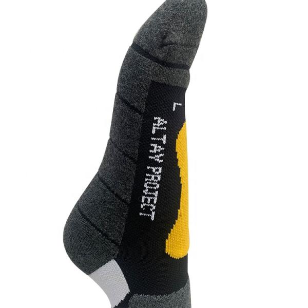 Adults' Needle Detection Performance Winter Thermal Custom Logo Merino Wool Ski Socks