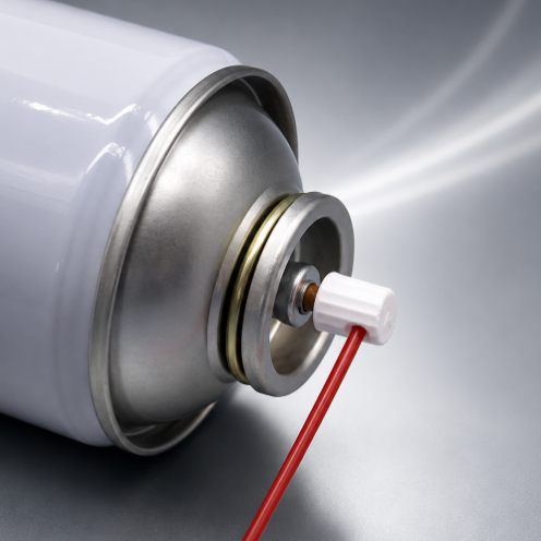 Precision One Inch High-Pressure Stream Tinplate Aerosol Valve for Carburetor Cleaner Applications