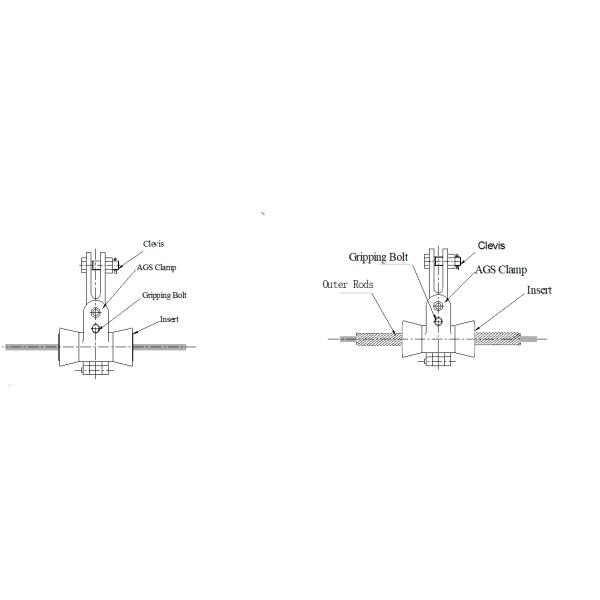 Fiber Cable Fittting ADSS Suspension Clamp , Aluminum Alloy Suspension Clamp