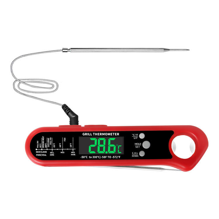 DTH-162A -50 To 300℃ Digital Instant Read Meat Thermometer with Stainless Steel Probe for Kitchen Cooking Candy Grill BBQ Thermometer