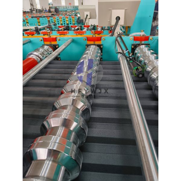 C21 Roofing Sheet Roll Forming Machine With 0.3–0.8mm PPGI Linear Guide High Precision And 23 Row