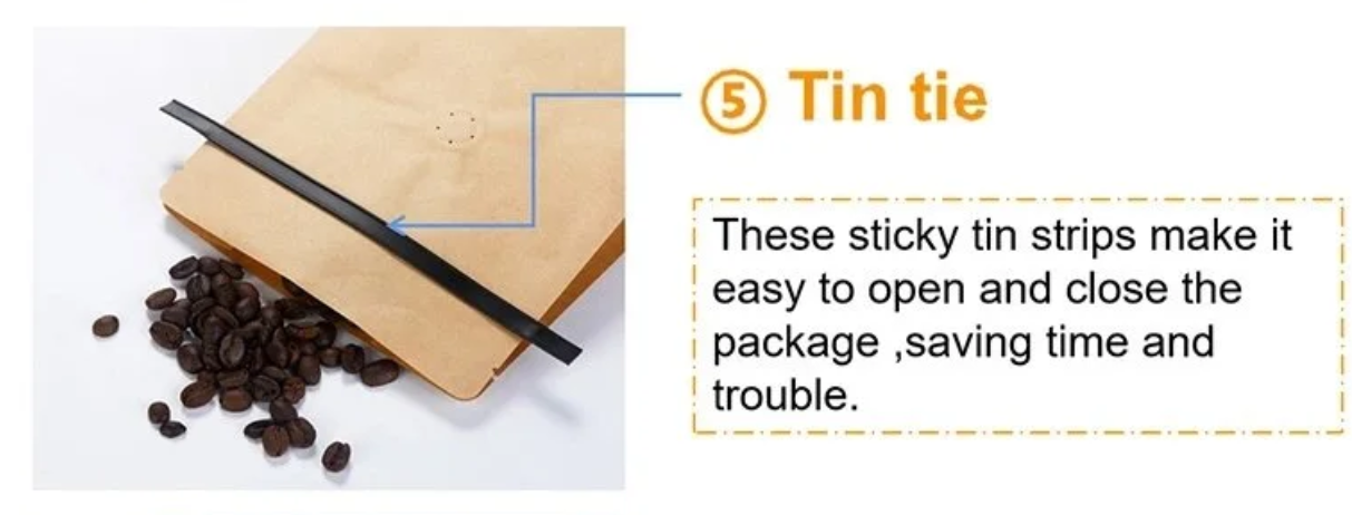 Frosted Kraft Paper Self Sealing Ziplock Stand Up Pouches