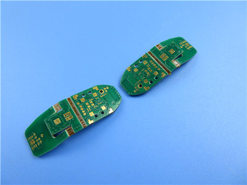 PCB Тверд-гибкого трубопровода 4 слоев построенный на FR-4 и Poyimide с золотом погружения и зеленой маской припоя для промышленный исследовать
