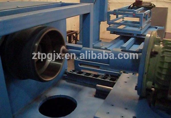 Mirror finished cookware buffing machine