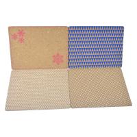 Cork Placemats Retangular Anti Scratch feito sob encomenda impresso para a cafetaria