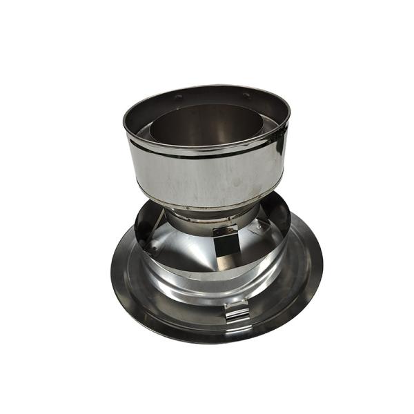5 Chimney Flue Rain Caps Quick Bolt On Galvanised Silver Color
