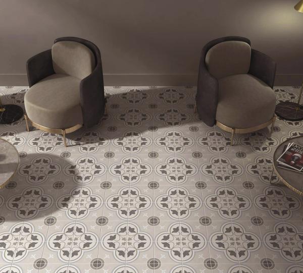 4 styles Eco-friendly 200x200mm Parement intérieur et plancher Carreaux céramiques rustiques pour restaurant et salon