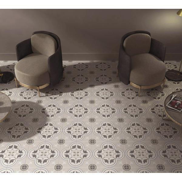 20x20cm Beige & Yellow Ceramic Rustic Tile for Floor and Wall