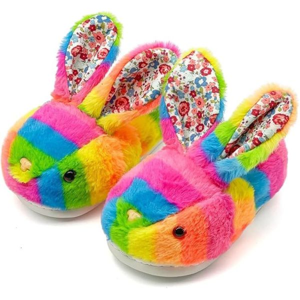 Animal Shape Kids Indoor Slippers , Childrens Warm Slippers Custom Colors And Sizes