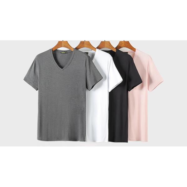 Sports Style Organic Bamboo T Shirt For Male OEM Service Multi Color