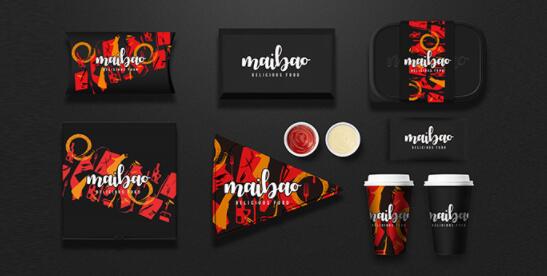 230gsm Eco Friendly Fast Food Packaging Pantone Color Food Packing Paper Bag