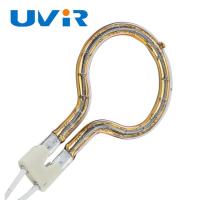 2000W Gold Coated Quartz Ring Infrared Lamp 8mm Diameter