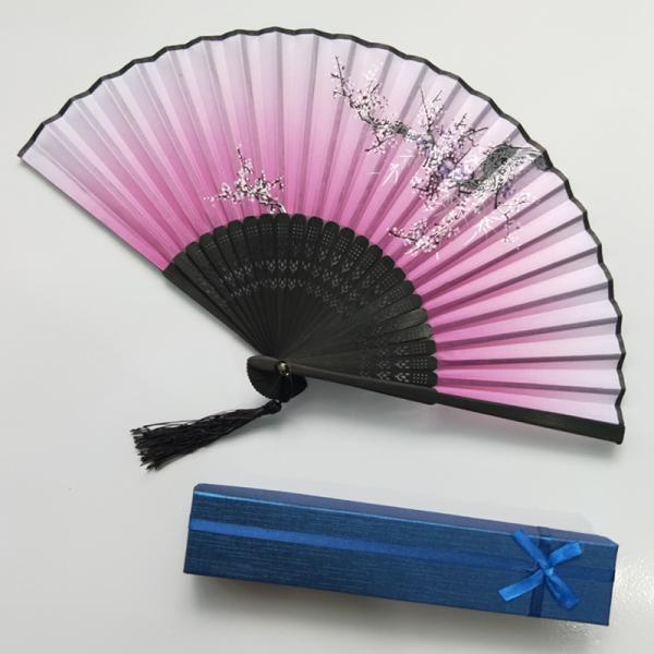 Fans modificadas para requisitos particulares de seda de bambú naturales de la mano para las señoras