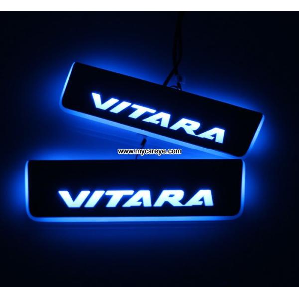 Suzuki Grand Vitara LED door sill plate light moving door scuff Pedal lights