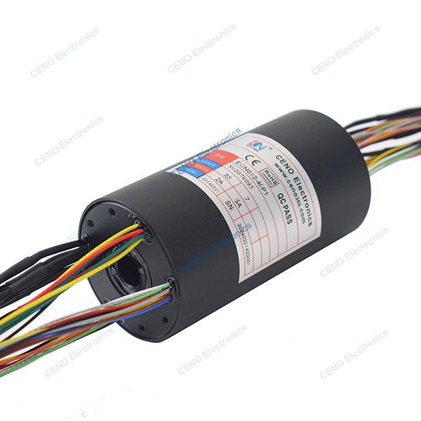 40 circuits 2A 5A Optional Electric Through Bore Slip Ring For Industry