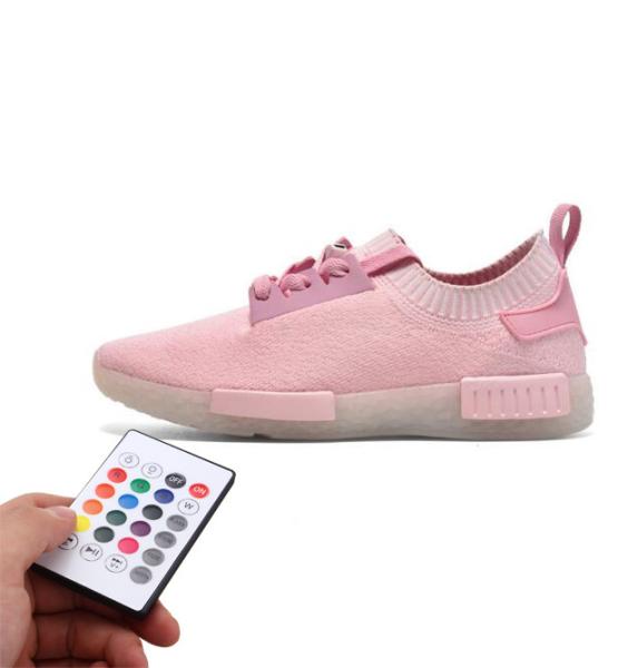 IR Remote Control Led Light Up Sneakers , Celebrations Mens Light Up Shoes