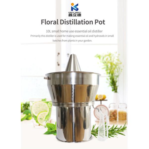 Essential Oil Extraction Equipment Pure Rose Hydrosol Distiller with Steam Distillation