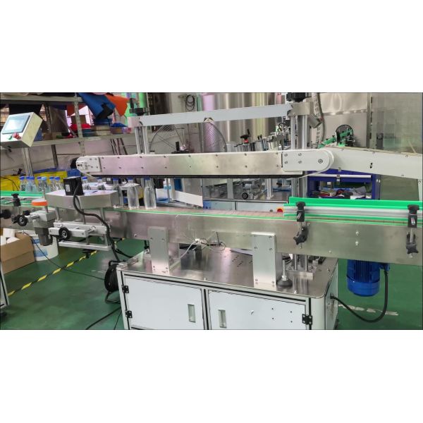 Fully automatic single side labeling machine, dishwashing detergent flat bottle labeling machine CH-901 porcelain cleaning labeling machine