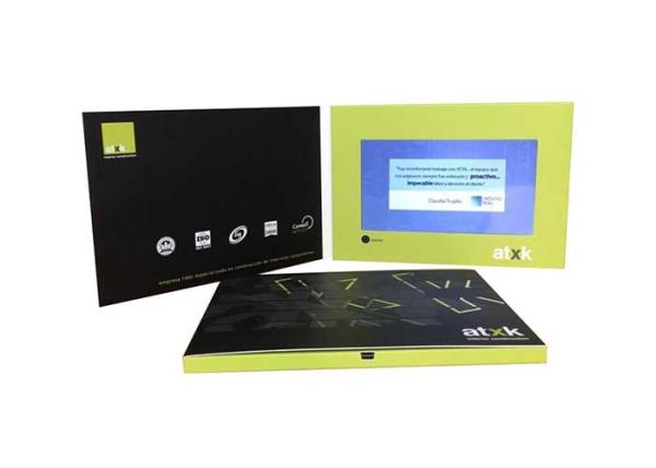 128MB Memory Wedding Invitation Video Card Built With Rechargeable Battery