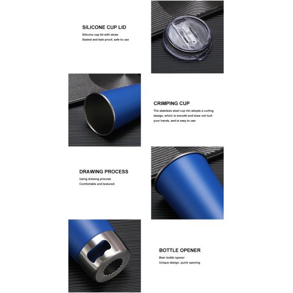 Tumbler пива нержавеющей стали 500ml 304 с консервооткрывателем