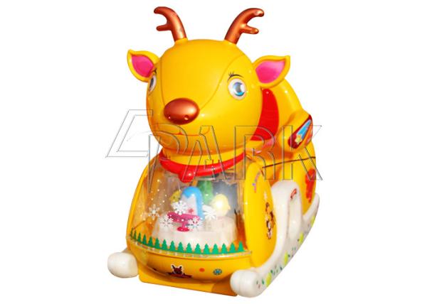 One Player Train Kiddie Ride Machines  Happy Sleigh Swing Ride For Children