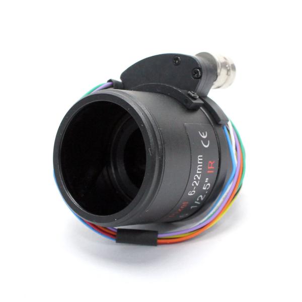 HD DC Focus Motorized Zoom Lens 1/2.5 F1.6 5MP 6-22mm  Manual Iris