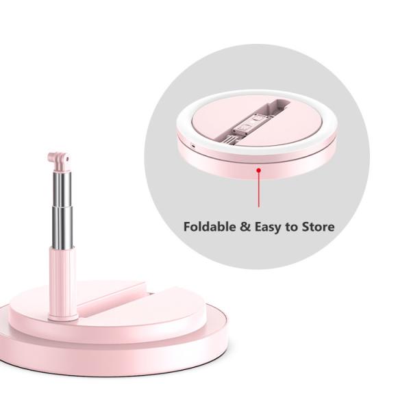 10 Grade 4 Colors 10 Inch 12in Foldable Selfie Ring Light With Phone Holder