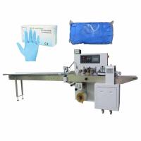 machine à emballer automatique d'écoulement des gants 220V/machine d'emballage 2.8KW conduit par servo