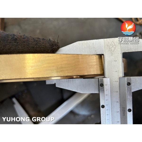 ASTM B171 C46400 Naval Brass Tubesheet for Seawater & Marine Coolers - Precision Machined Copper Alloy Heat Exchanger Component