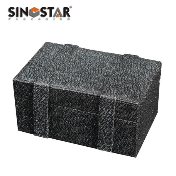 Elegant Lavish Leather Trinket Box with Small To Medium-sized Jewelry Capacity Exw Term