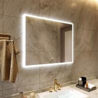 Miroir fixé au mur de Smart d'écran tactile de rectangle antipoussière pour la salle de bains