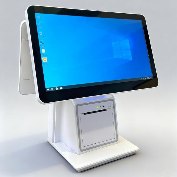 27/32 Inch Floor Standing Touch Screen Self Service Kiosk with 1920X1080 Resolution for Self Ordering and Interactive Use