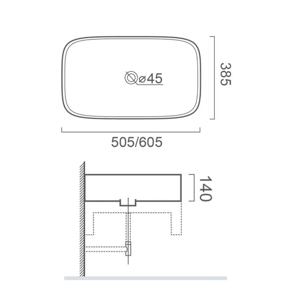 Stain Resistant Oval Ceramic Bathroom Sink Durable Small Ceramic Sinks Orin Compact OR1317