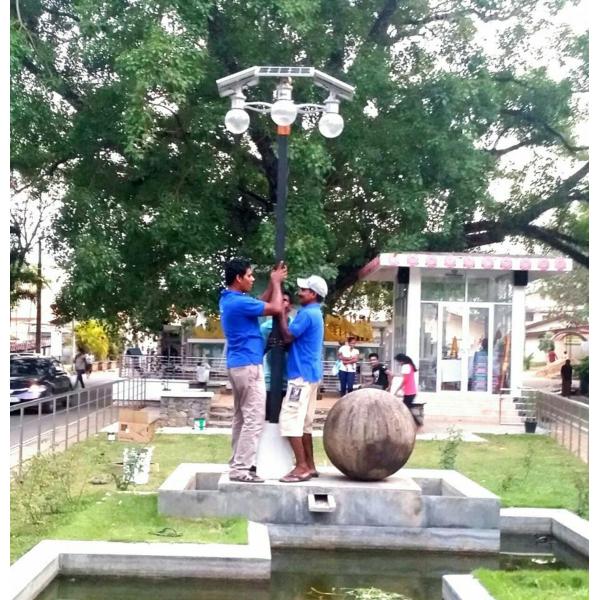 Residential Solar Panel Wall Lights 3000-6500K CCT Long Service Life