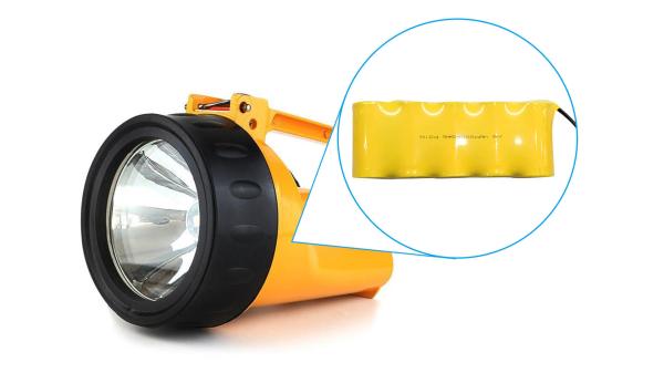 ABS Case NI-CD D 6V 4000MAH Nickel Cadmium Battery with -20°C To 60°C Discharge Temperature and 2-4 Hours Charge Time