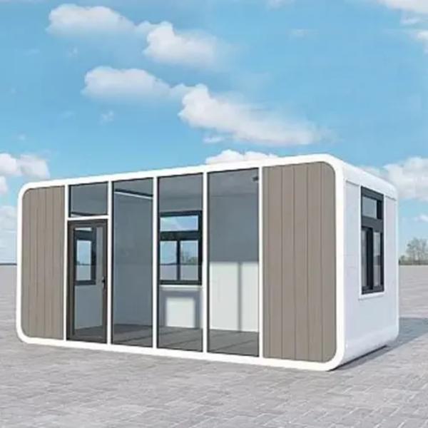 Casa cápsula de manzana a prueba de viento 6m x 3.3m Energía solar