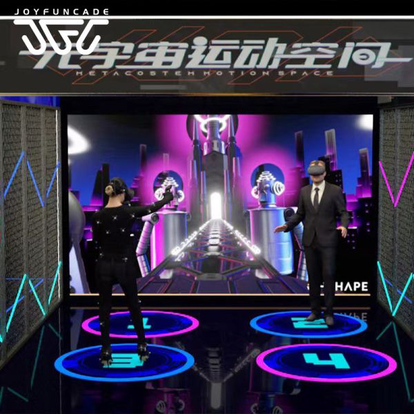 MultiplayerVR Simulator Arcade machine  VR Metaverse Motion Space Modular Immersive Simulator  VR Universe Motion Space Arcade Machine Metaverse Pop-Up Simulator Station for Entertainment Centers