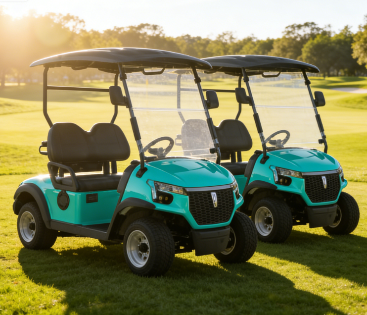 Coastal Light Enjoyment 2-Seater All-Scenario Silent Comfort Electric Golf Cart