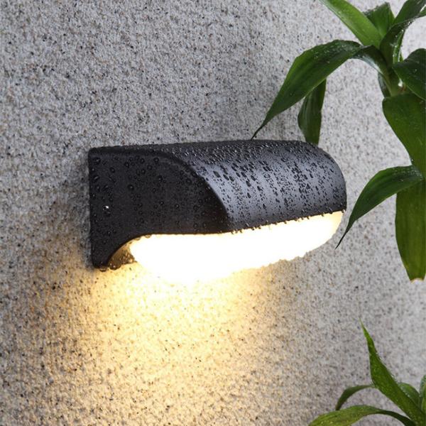 Moisture Proof Outdoor Balcony Wall Lights 100*260mm Black Color