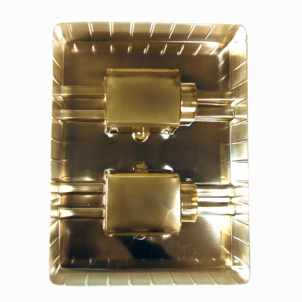 Custom Honey Jar Packaging Insert Gold Glossy Blister Tray For Secure Shipping Stylish Display