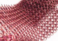 Maille d'anneau en métal d'acier inoxydable de décoration d'architecture pour le rideau en diviseur de pièce