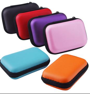 Black Colors 600D Polyester Portable Travel Zipper Protective Hard Shell Small EVA Case